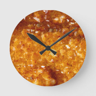 Reloj Redondo Mediano Citrine stone wall clock