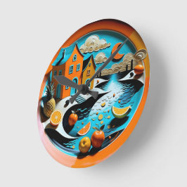 Reloj Redondo Mediano Citrus Dreamscape