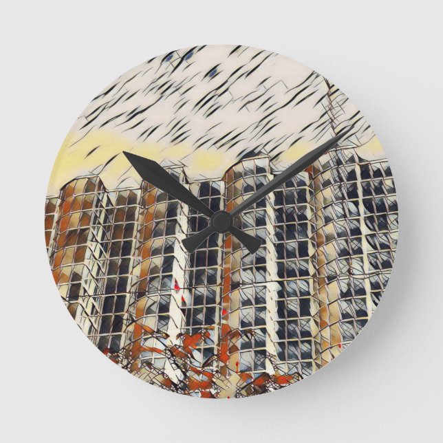 Reloj Redondo Mediano Ciudad (Anverso)