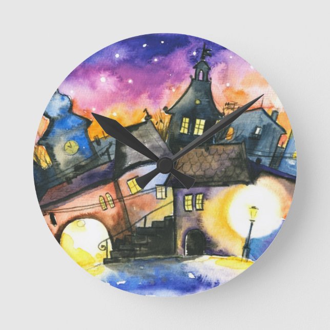 Reloj Redondo Mediano Ciudad (Anverso)