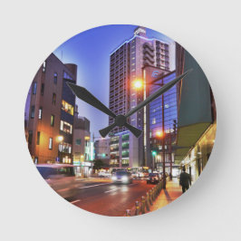 Reloj Redondo Mediano Ciudad de Kitakyushu en Japón