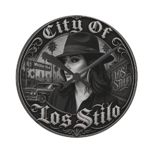 Reloj Redondo Mediano Ciudad de Los Stilo 