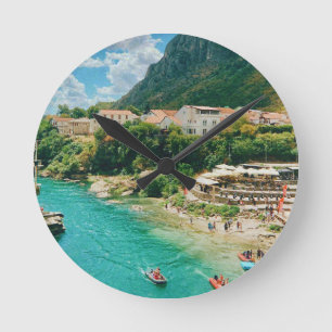 Reloj Redondo Mediano Ciudad de Mostar - Bosnia y Herzegovina