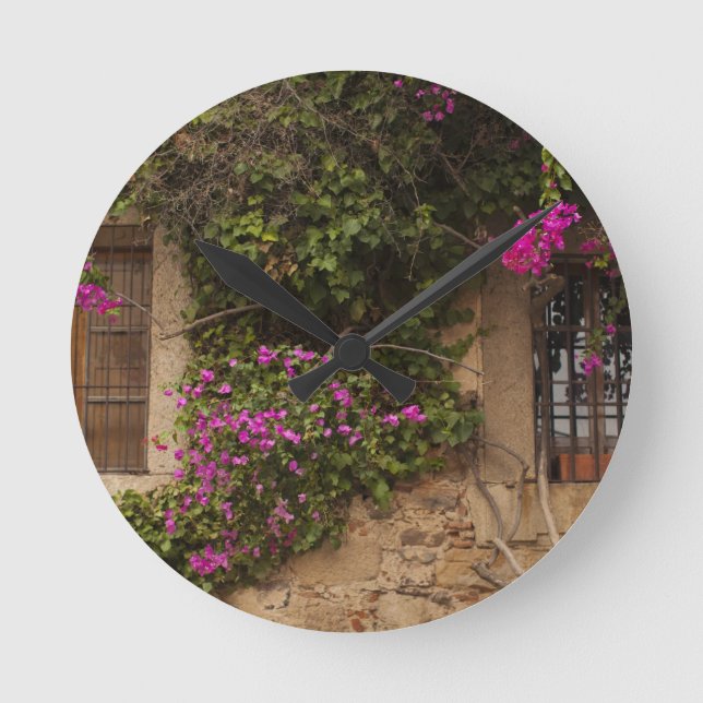 Reloj Redondo Mediano Ciudad Monumental, edificios floridos (Anverso)