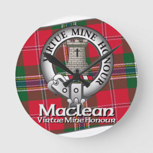 Reloj Redondo Mediano Clan de Maclean