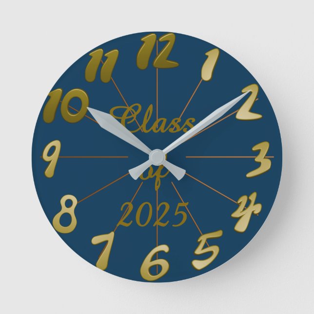 Reloj Redondo Mediano Clase de 2025 (Anverso)