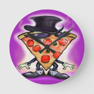 Reloj Redondo Mediano Clásica Pizza