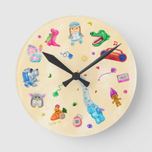 Reloj Redondo Mediano Clásicos de la infancia de los 90
