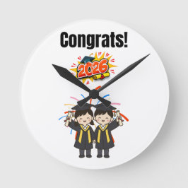 Reloj Redondo Mediano Class of 2026 Graduation Celebration