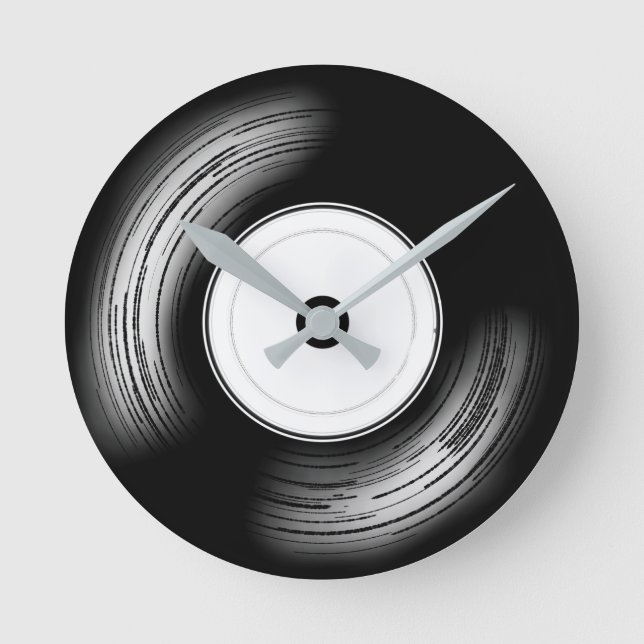 Reloj Redondo Mediano Classic Vinyul (Anverso)