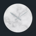 Reloj Redondo Mediano Classy Elegant White Marble Pattern<br><div class="desc">Classy Elegant White Marble Pattern Gift.

Perfect as housewarming gift,  wedding gift,  holiday gift and gift for any special occasions.</div>