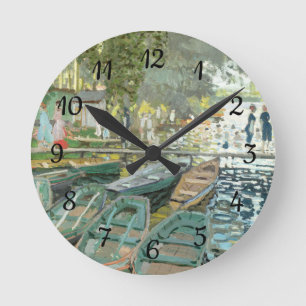 Reloj Redondo Mediano Claude Monet. Bathers of La Grenouillère