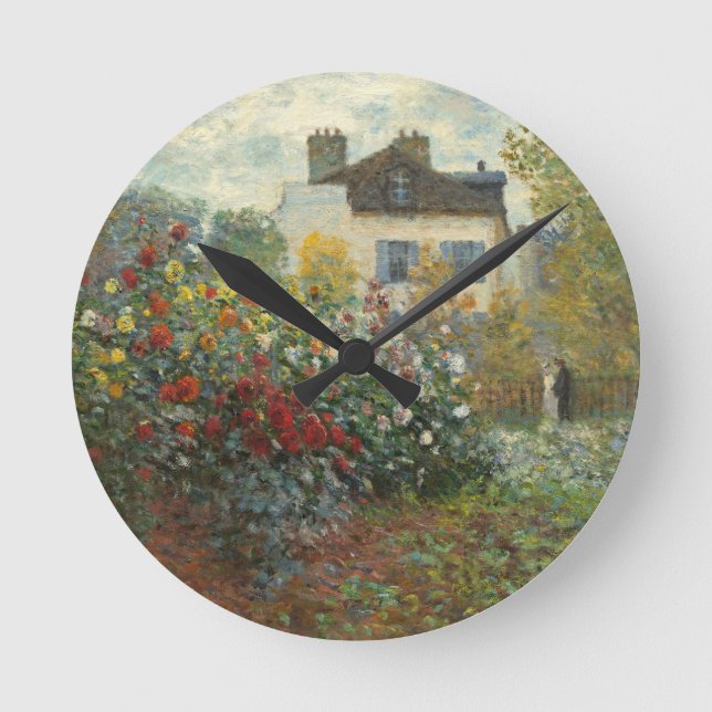 Reloj Redondo Mediano Claude Monet | El Jardín del Artista en Argenteuil (Anverso)