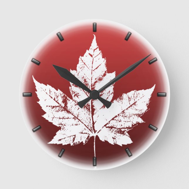 Reloj Redondo Mediano Clock Canadá Clock Guay Canada Souvenir Wall Clock (Anverso)