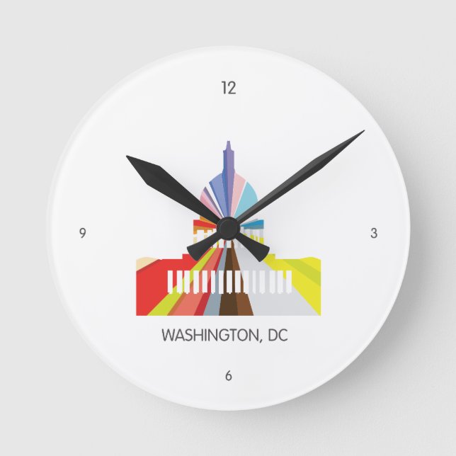 Reloj Redondo Mediano Clock - DC (Anverso)