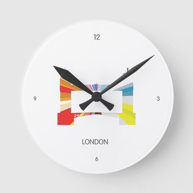 Reloj Redondo Mediano Clock - London (Anverso)