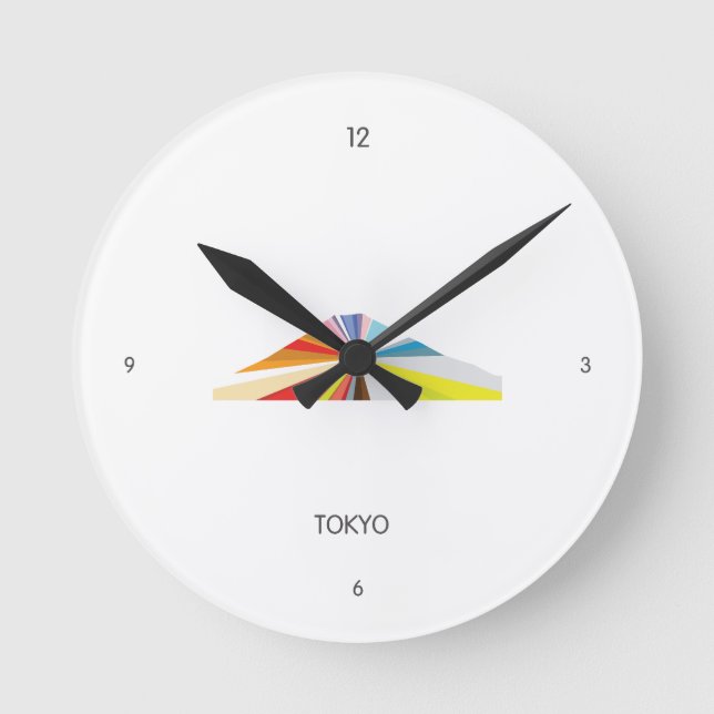 Reloj Redondo Mediano Clock - Tokyo (Anverso)