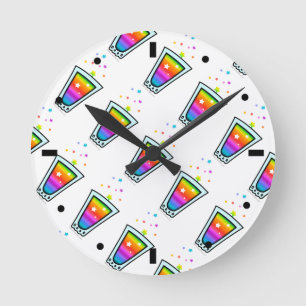 RELOJ REDONDO MEDIANO CLOCKS - RAINBOW SHOT GLASS