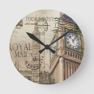 Reloj Redondo Mediano Clocktower ben grande de Gran Bretaña Inglaterra