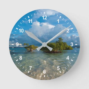 Reloj Redondo Mediano Clouds Over Marovo Lagoon