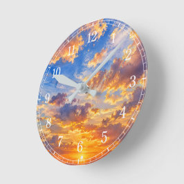 Reloj Redondo Mediano Clouds Wall Clock — Sky-Inspired Design