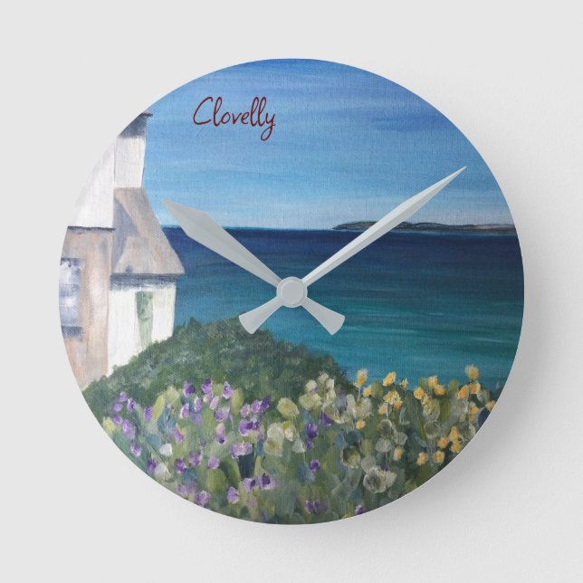 Reloj Redondo Mediano Clovelly Devon  (Anverso)