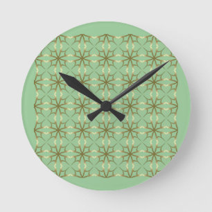 Reloj Redondo Mediano Clovers de cuatro hojas