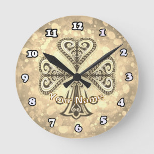 Reloj Redondo Mediano Clubs poker