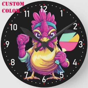 Reloj Redondo Mediano Cluck & Crush O’Clock Pickleball