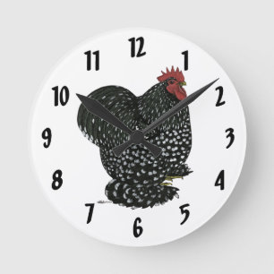 Reloj Redondo Mediano Cochin: Rooster Mottled