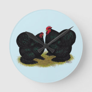 Reloj Redondo Mediano Cochins Black Bantam Pair