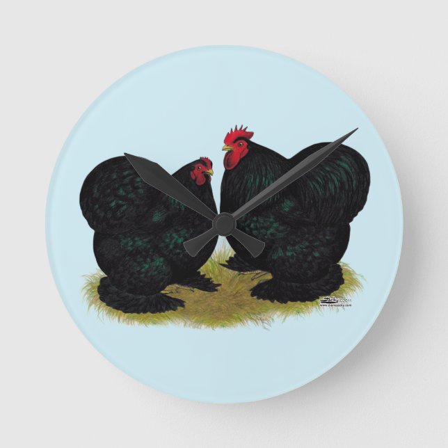 Reloj Redondo Mediano Cochins Black Bantam Pair (Anverso)