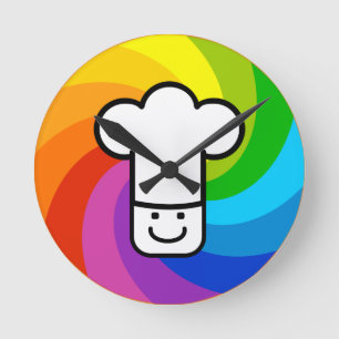 Reloj Redondo Mediano Cocina colorida