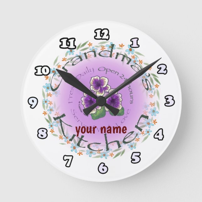 Reloj Redondo Mediano Cocina de la Abuela  (Anverso)