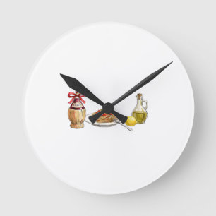 Reloj Redondo Mediano Cocina de Nonna Estética Coquette - Verano Italian