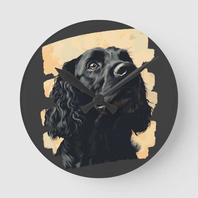 Reloj Redondo Mediano Cocker Spaniel  (Anverso)