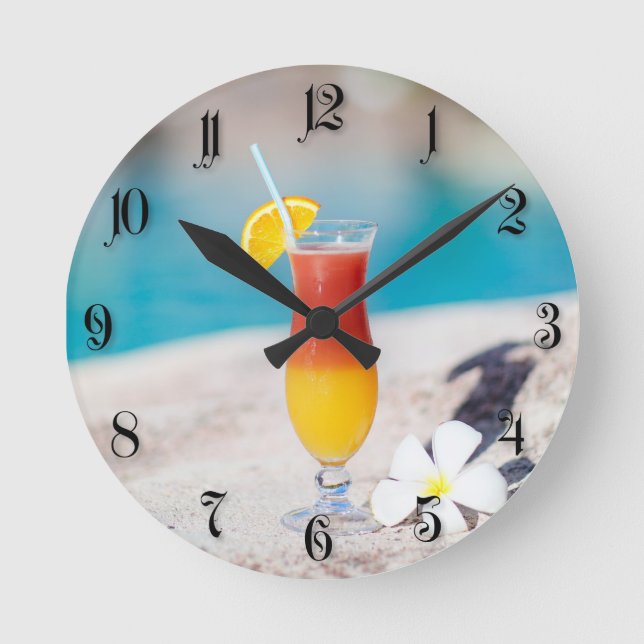 Reloj Redondo Mediano Cocktail glass (Anverso)