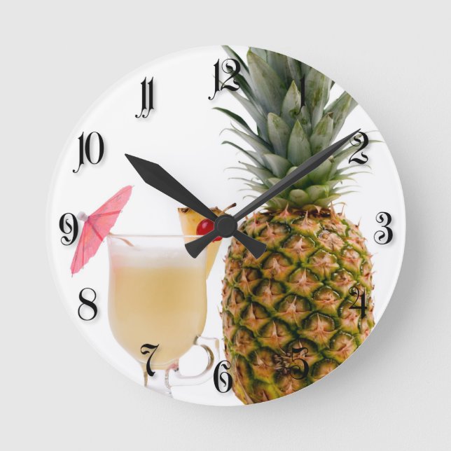Reloj Redondo Mediano Cóctel de frutas (Anverso)