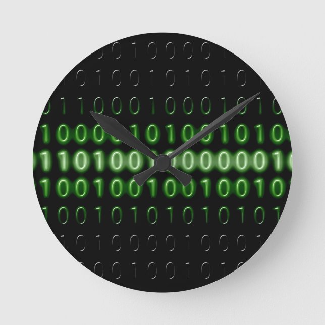 Reloj Redondo Mediano código binario-475664 CÓDIGO BINARIO COMPUTERWORLD (Anverso)