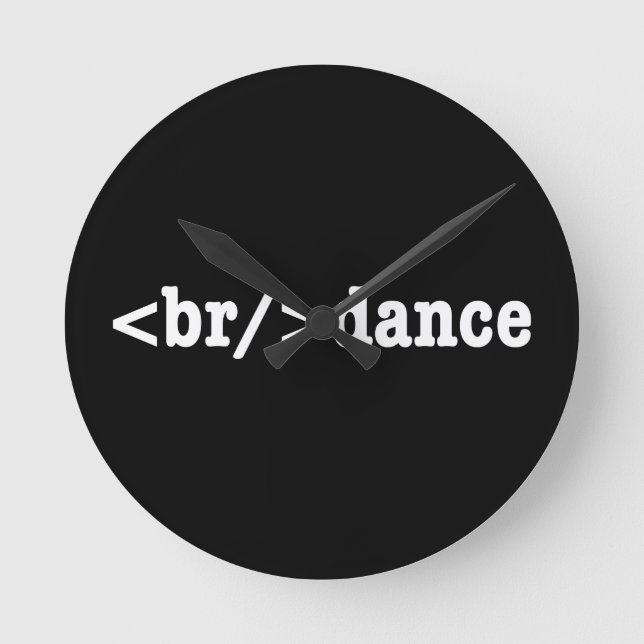 Reloj Redondo Mediano código HTML de interrupción (Anverso)