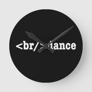Reloj Redondo Mediano código HTML de interrupción