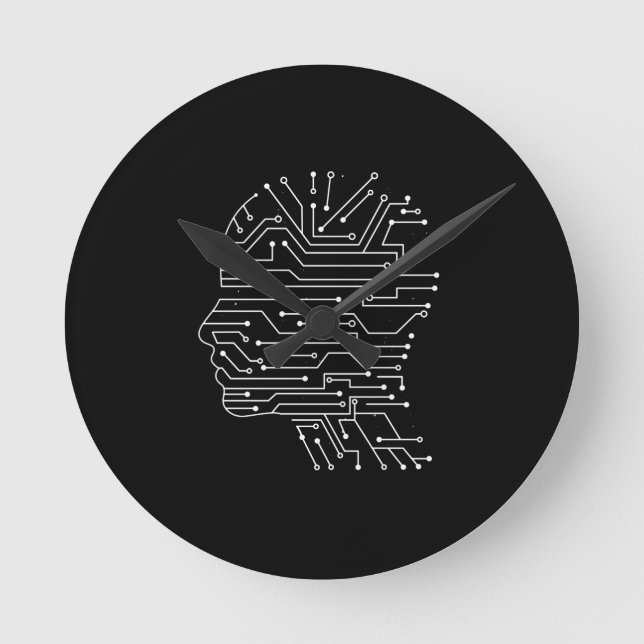 Reloj Redondo Mediano Coding Computer Science Programming Gift (Anverso)