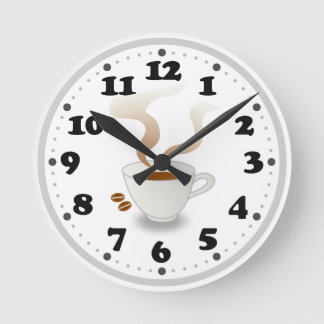 Reloj Redondo Mediano Coffe | Regalos De Cocina Cuta