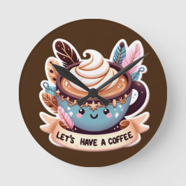 Reloj Redondo Mediano Coffee Lover