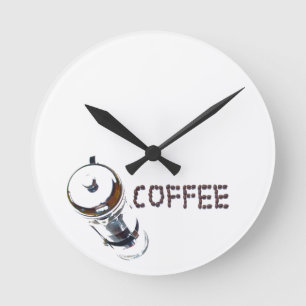Reloj Redondo Mediano Coffee MagicEnjoy, 'first thing in the morning', '