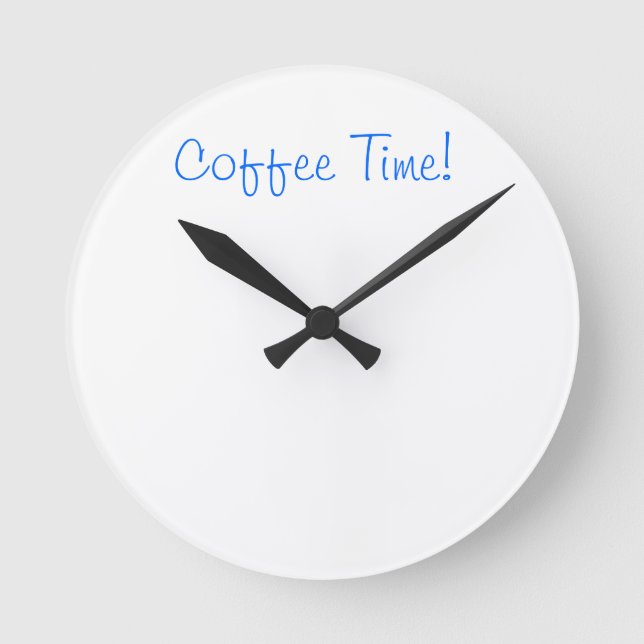 Reloj Redondo Mediano Coffee Time Clock (Anverso)