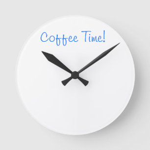 Reloj Redondo Mediano Coffee Time Clock