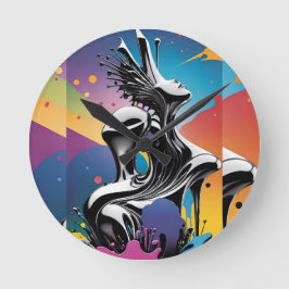 Reloj Redondo Mediano Coincidencia inesperada - Arte surrealista Ken Gag