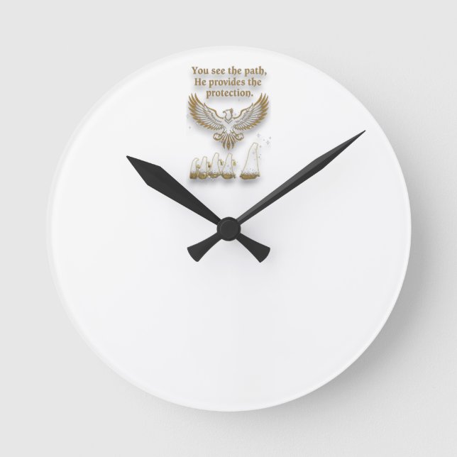 Reloj Redondo Mediano Colección de accesorios espirituales de visión div (Anverso)