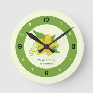 Reloj Redondo Mediano Colección Pickle & Fresh